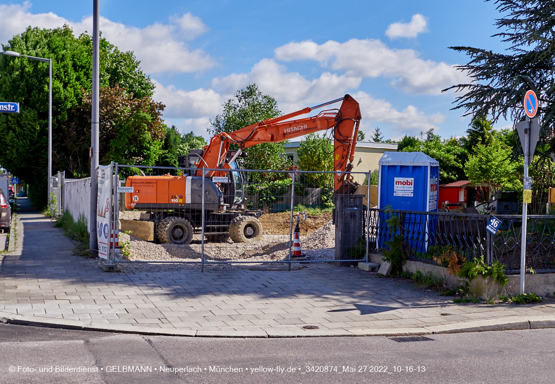 27.05.2022 - Baugrube an der Niederalmstraße 16